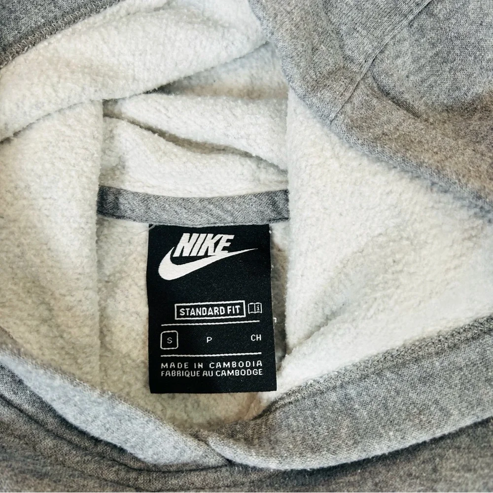 Kids NIKE Fleece 2 PC Sweatsuit Set Pullover Hoodie Joggers Gray Sz SM/Med